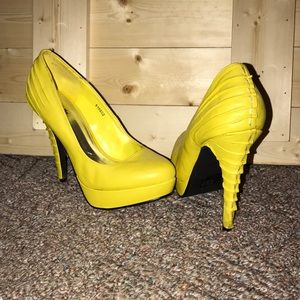 Canary Yellow Heels